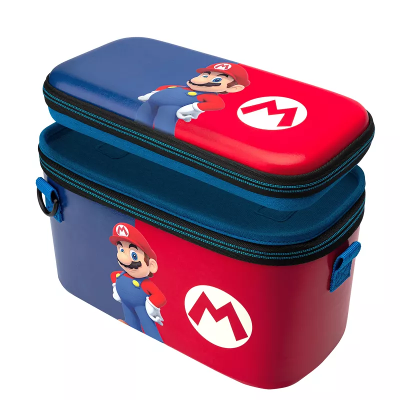 Kietas dėklas PDP Overnight Power Pose Mario, skirtas Nintendo – įvairiaspalvis
