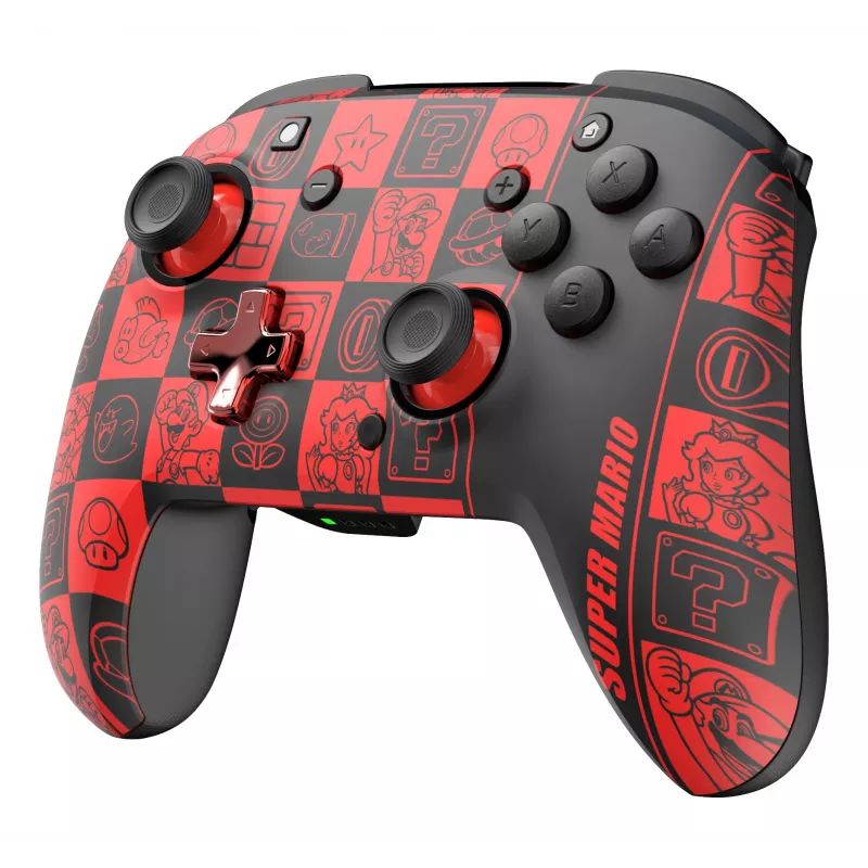 PDP REMATCH GLOW Juoda, Green, Red Gamepad Analogue / Digital Nintendo Switch, Nintendo Switch OLED