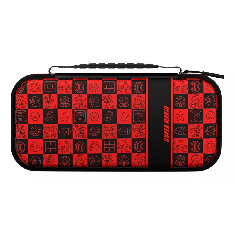 PDP Travel Case Plus GLOW: Super Icon, skirtas Nintendo Switch, Nintendo Switch Lite, Nintendo Switch – OLED modeliui