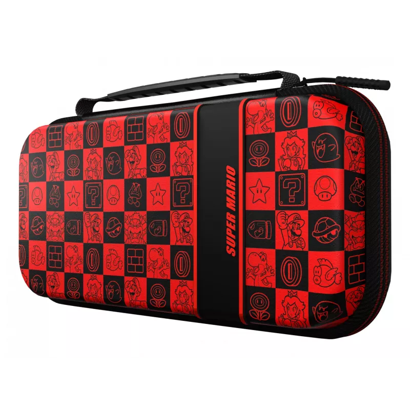 PDP Travel Case Plus GLOW: Super Icon, skirtas Nintendo Switch, Nintendo Switch Lite, Nintendo Switch – OLED modeliui
