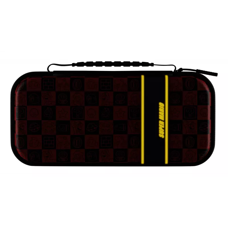 PDP Travel Case Plus GLOW: Super Icon, skirtas Nintendo Switch, Nintendo Switch Lite, Nintendo Switch – OLED modeliui