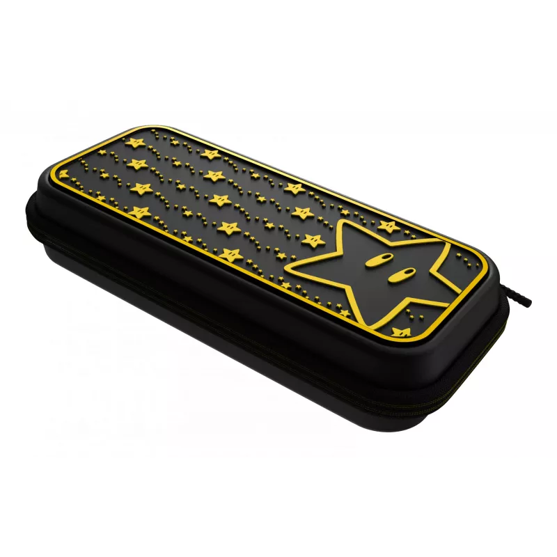 PDP Travel Case Plus GLOW: Super Star, skirtas Nintendo Switch, Nintendo Switch Lite, Nintendo Switch – OLED modeliui
