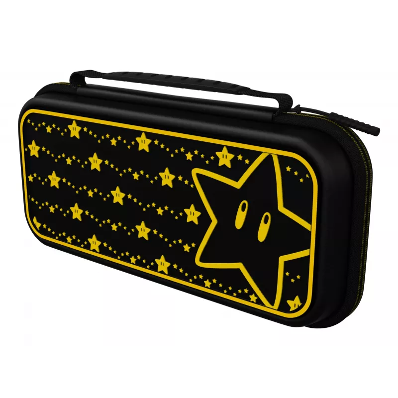 PDP Travel Case Plus GLOW: Super Star, skirtas Nintendo Switch, Nintendo Switch Lite, Nintendo Switch – OLED modeliui