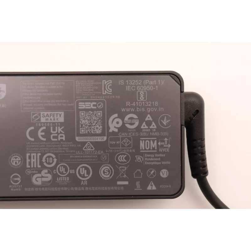 Kintamosios srovės adapteris 65 W USB Type-C Lenovo 5A10W86254 — 65 W USB-C maitinimo šaltinis nešiojamiesiems kompiuteriams ir suderinamiems įrenginiams
