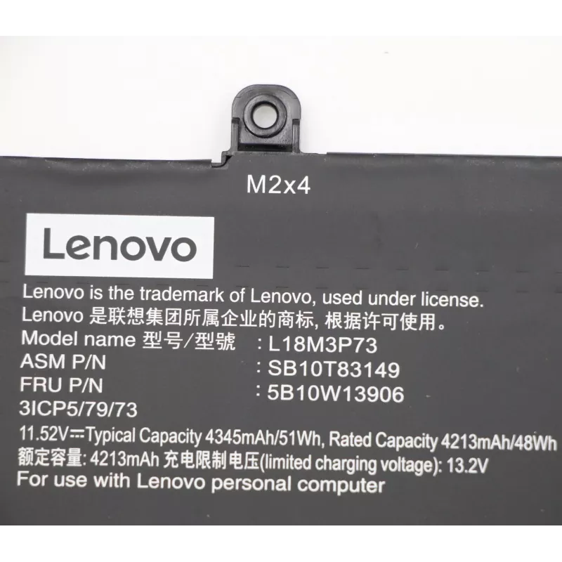 Vidinė baterija Lenovo 5B10W13906 50Wh suderinamiems Lenovo nešiojamiesiems kompiuteriams