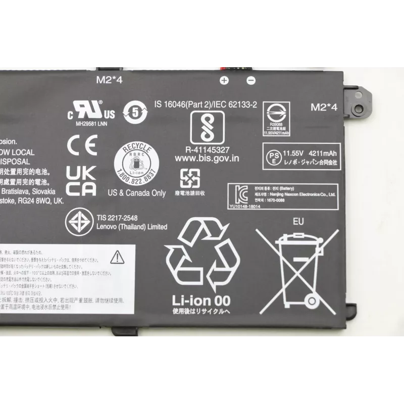 Baterija Lenovo 50Wh 3 celių ličio jonų 5B10W51826 suderinamiems Lenovo nešiojamiesiems kompiuteriams