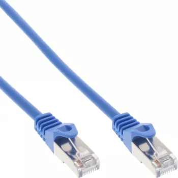 InLine komutacinis kabelis F/UTP Cat.5e mėlynas 3 m, 3 m, Cat5e, F/UTP (FTP), RJ-45, RJ-45, Mėlyna