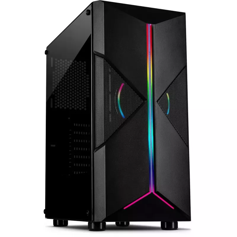 PC korpusas Inter-Tech IT-3306 CAVY Tower juodas
