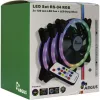 Ventiliatorius Inter-Tech RS-04 RGB kompiuterio korpusui 12 cm juodas