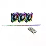 Ventiliatorius Inter-Tech RS-04 RGB kompiuterio korpusui 12 cm juodas