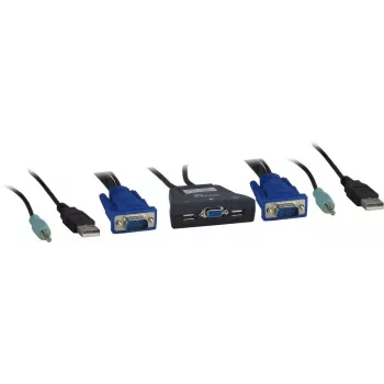 KVM jungiklis Inter-Tech KVM-LS-21JA juodas