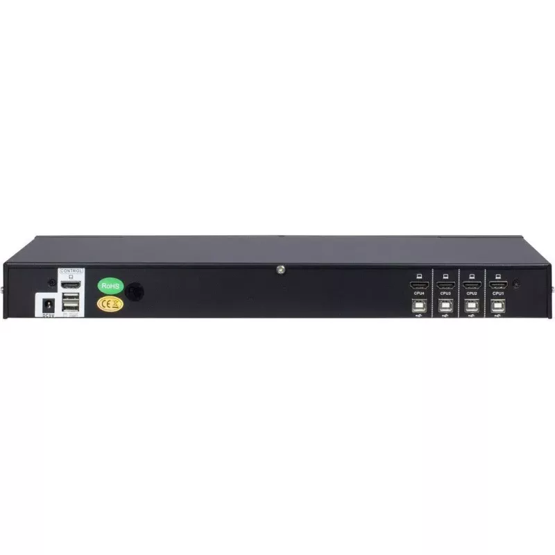 KVM jungiklis Inter-Tech KVM AS-9104HA juodas