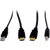 INTER-TECH KT-150H KVM sąsajos adapteris RJ-45 (host) į HDMI išvestį, laidinis, maks. 1980×1080, metalinis, juodas