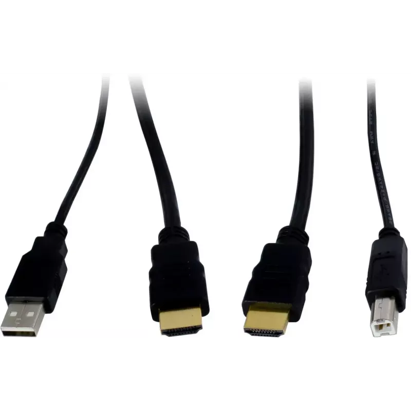 INTER-TECH KT-150H KVM sąsajos adapteris RJ-45 (host) į HDMI išvestį, laidinis, maks. 1980×1080, metalinis, juodas