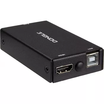 INTER-TECH KT-150H KVM sąsajos adapteris RJ-45 (host) į HDMI išvestį, laidinis, maks. 1980×1080, metalinis, juodas