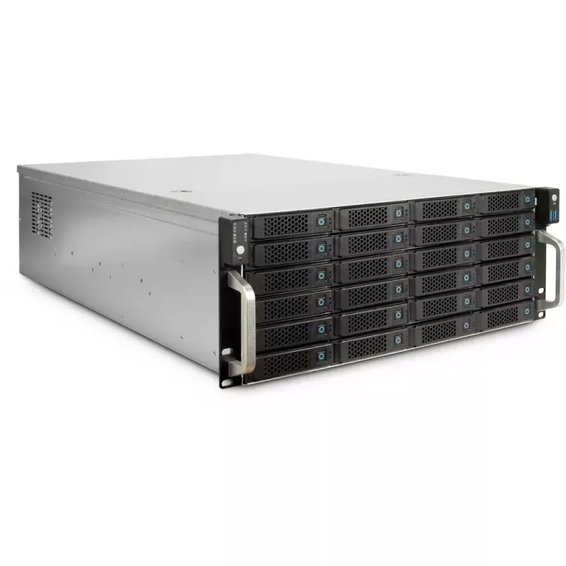 HDD korpusas Inter-Tech 4U-4724 pilkas 2,5/3,5 colio