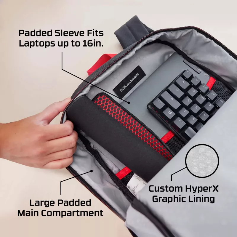 HyperX Delta kuprinė, kuprinė, 498 g