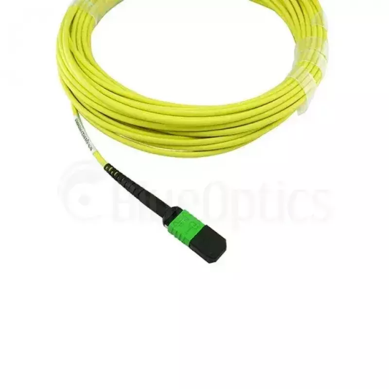 BlueOptics InfiniBand šviesolaidinis kabelis 5 m MTP 4x LC žalias