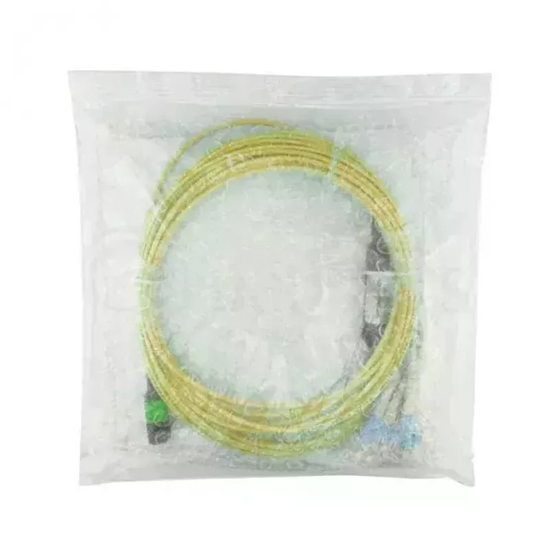 BlueOptics InfiniBand šviesolaidinis kabelis 5 m MTP 4x LC žalias
