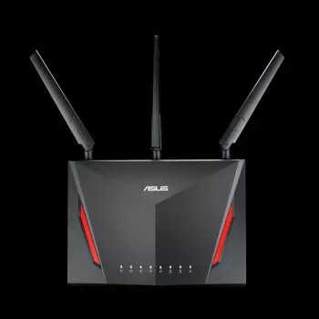 Stalinis belaidis maršrutizatorius ASUS RT-AC2900, dviejų dažnių 2,4/5 GHz, Wi‑Fi 5 (802.11ac), 2917 Mbps, Gigabit Ethernet, 4 LAN prievadai, USB, 4 antenos