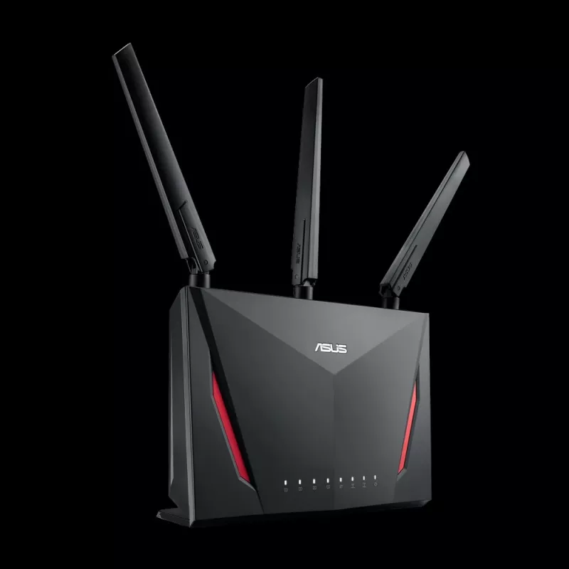 Stalinis belaidis maršrutizatorius ASUS RT-AC2900, dviejų dažnių 2,4/5 GHz, Wi‑Fi 5 (802.11ac), 2917 Mbps, Gigabit Ethernet, 4 LAN prievadai, USB, 4 antenos