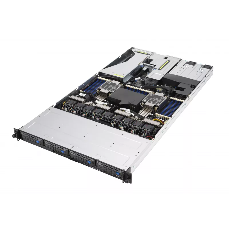 ASUS RS700-E10-RS4U stelažinis serveris Intel C621A LGA 4189 1U sidabrinis