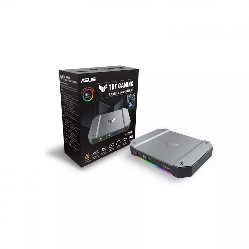 ASUS TUF GAMING CAPTURE BOX-CU4K30 vaizdo fiksavimo įrenginys USB 3.2 Gen 1 (3.1 Gen 1)