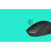 Logitech pelė M330 SILENT PLUS — RF belaidė, dešinei rankai, 1000 DPI, 3 mygtukai, slinkimo ratukas, juoda, maitinama baterija