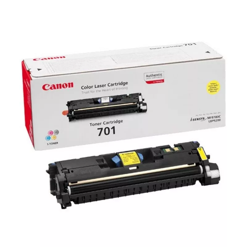 Canon 701 dažų kasetė 1 vnt. Originali Geltona