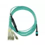 BlueOptics 9380014-1M-BO InfiniBand optinis kabelis MPO 4x LC 1m OM3