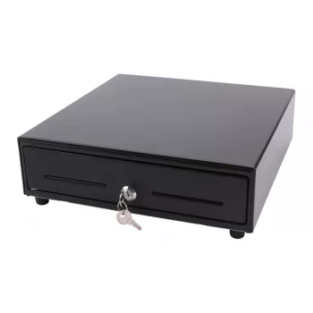 Electronic cash drawer Olympia SD 330A, metal housing, input 12–14 V, width 335 mm, depth 330 mm, height 104 mm, includes 2 keys