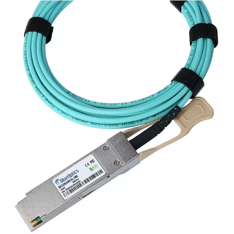 InfiniBand / šviesolaidinis kabelis BlueOptics 980-9I130-00C050-BO QSFP28 AOC 50 m Mėlynas