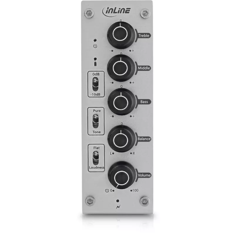 InLine AmpEQ mobile, Tri-Tone Hi-Res AUDIO išankstinis ir ausinių stiprintuvas, 3,5 mm stereofoninis