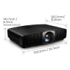 BenQ W5850 standartinio atstumo projektorius 2600 ANSI liumenų DLP UHD 4K (3840x2160) 3D juodas
