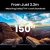 BenQ W5850 standartinio atstumo projektorius 2600 ANSI liumenų DLP UHD 4K (3840x2160) 3D juodas