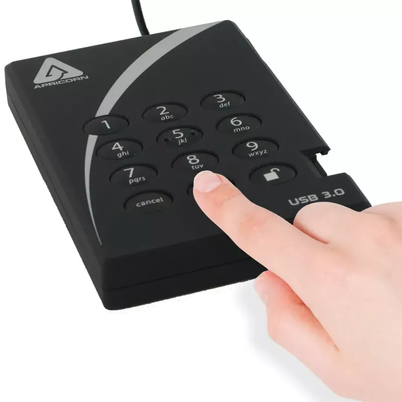 Išorinis kietasis diskas Apricorn 1TB USB 3.2 A25-3PL256-1000