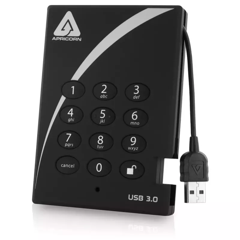 Išorinis kietasis diskas Apricorn 1TB USB 3.2 A25-3PL256-1000