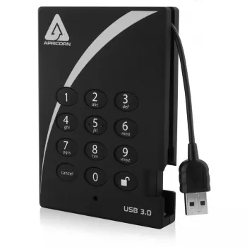 Išorinis kietasis diskas Apricorn 500GB USB 3.2 Aegis Padlock