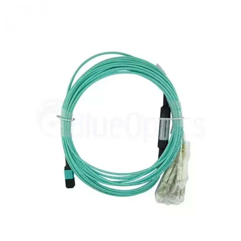 BlueOptics A5UA-BO InfiniBand šviesolaidinis kabelis 1 m MPO 4x LC Aqua