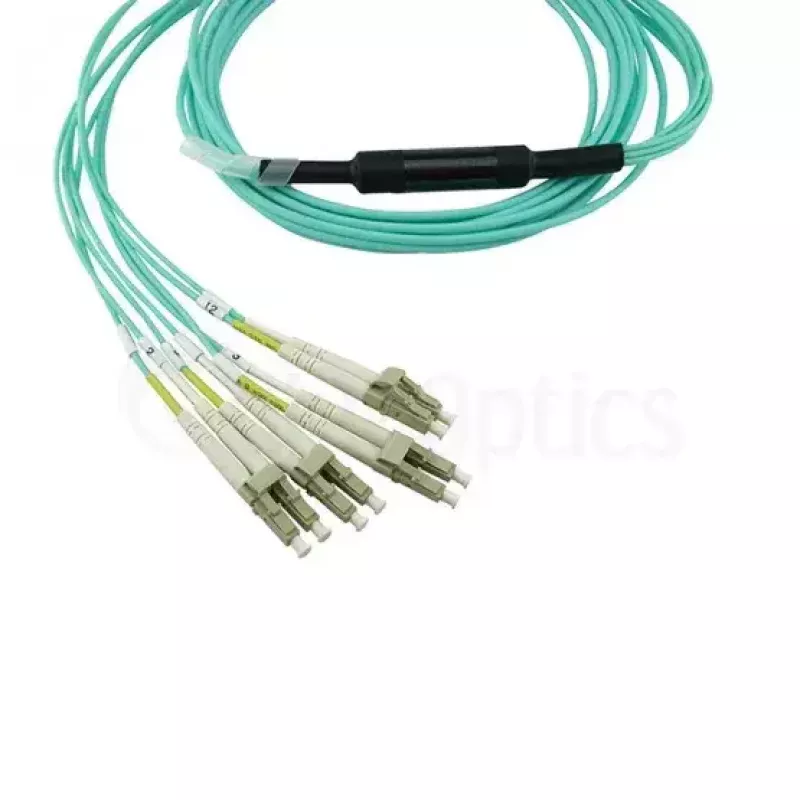 BlueOptics A5UA-BO InfiniBand šviesolaidinis kabelis 1 m MPO 4x LC Aqua
