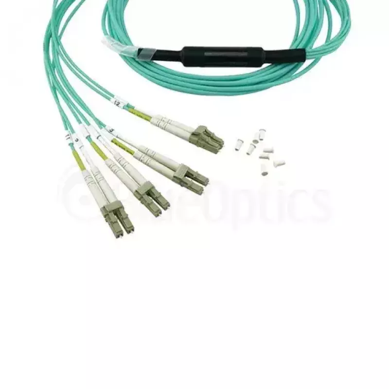 BlueOptics A5UA-BO InfiniBand šviesolaidinis kabelis 1 m MPO 4x LC Aqua