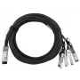 BlueOptics AA1404036-E6 InfiniBand šviesolaidinis kabelis 5 m QSFP 4xSFP+ juodas