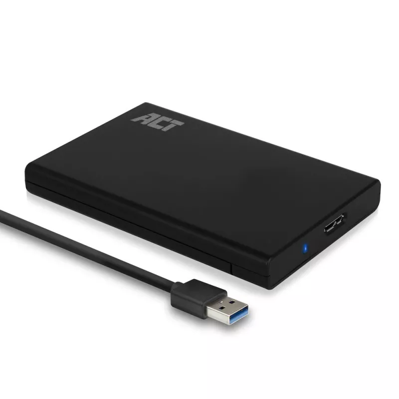 HDD/SSD korpusas ACT 2,5 colio SATA standžiojo disko korpusas be varžtų USB 3.2 Gen1