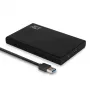 HDD/SSD korpusas ACT 2,5 colio SATA standžiojo disko korpusas be varžtų USB 3.2 Gen1