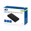 HDD/SSD korpusas ACT 2,5 colio SATA standžiojo disko korpusas be varžtų USB 3.2 Gen1