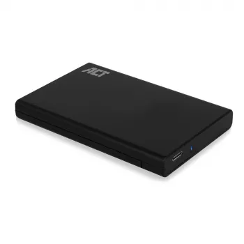 HDD/SSD korpusas ACT AC1225 2,5 colio SATA USB-C 3.2 Gen2 juodas