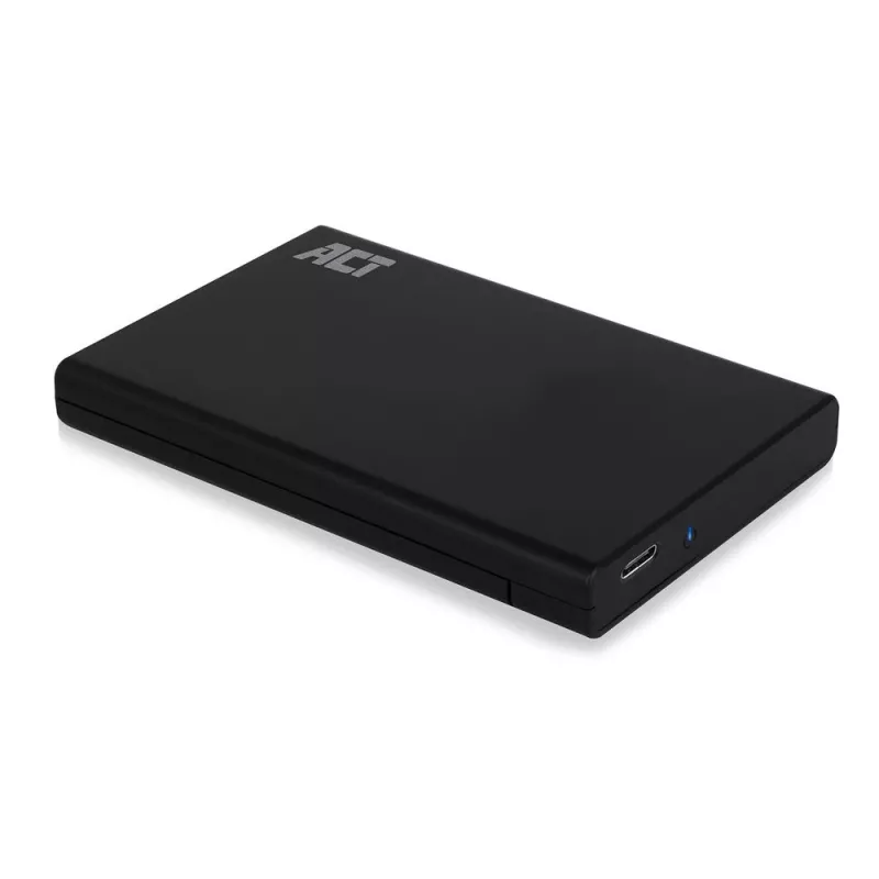HDD/SSD korpusas ACT AC1225 2,5 colio SATA USB-C 3.2 Gen2 juodas