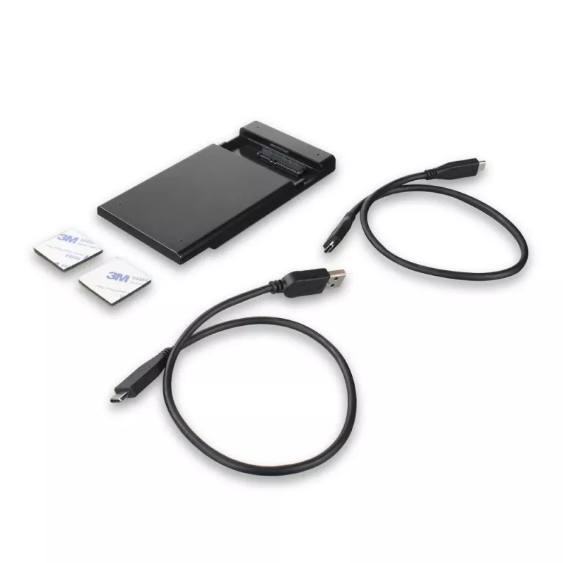 HDD/SSD korpusas ACT AC1225 2,5 colio SATA USB-C 3.2 Gen2 juodas