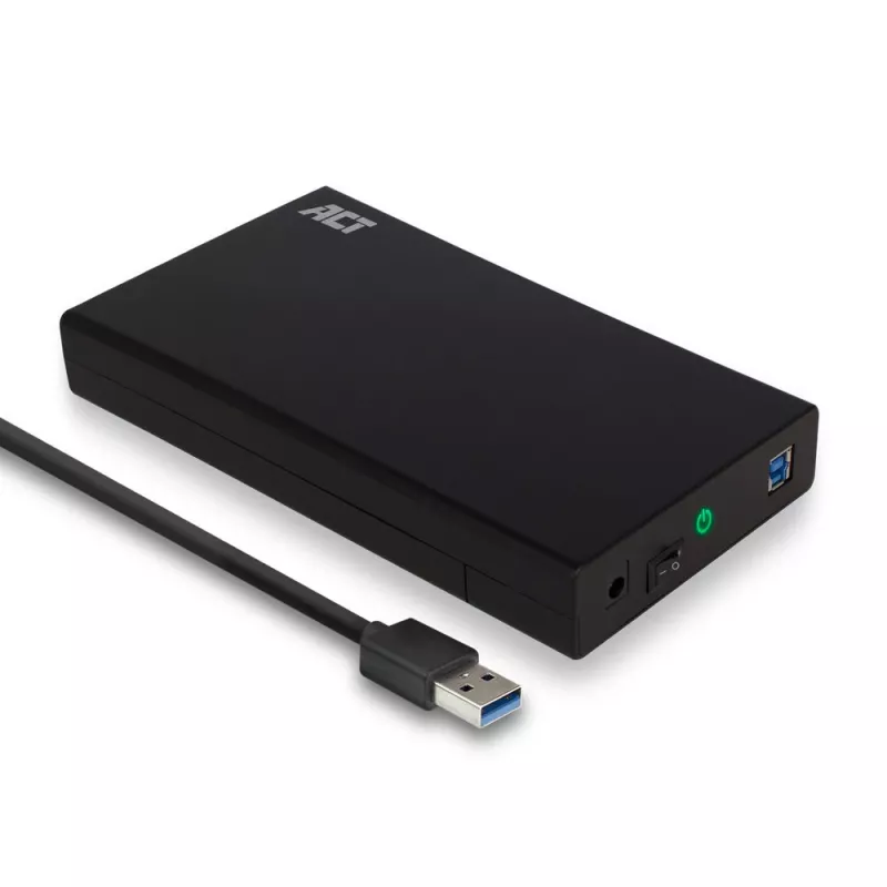 HDD/SSD korpusas ACT AC1405 3,5 colio SATA USB 3.2 Gen1 juodas