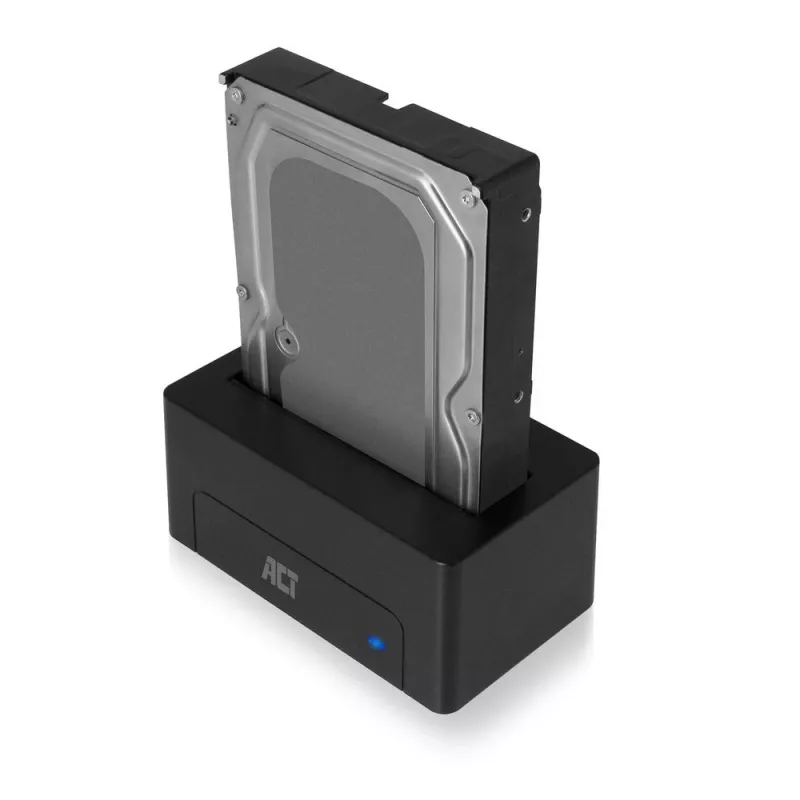 ACT 2,5 colio / 3,5 colio SATA HDD / SSD prijungimo stotelė USB 3.2 Gen1 juoda